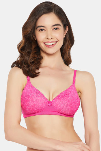 Buy Clovia Padded Non Wired Medium Coverage Push Up Bra Pink At Rs1199 Online Bra Online 