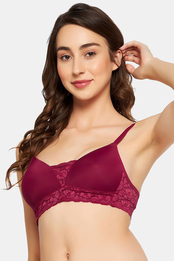 Buy Clovia Lightly Lined Non Wired Full Coverage Bralette - Blue at Rs.659  online