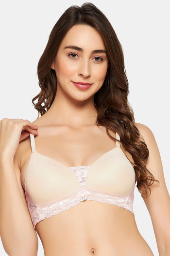 Buy Clovia Cotton Solid Padded Full Cup Underwired T-Shirt Bra