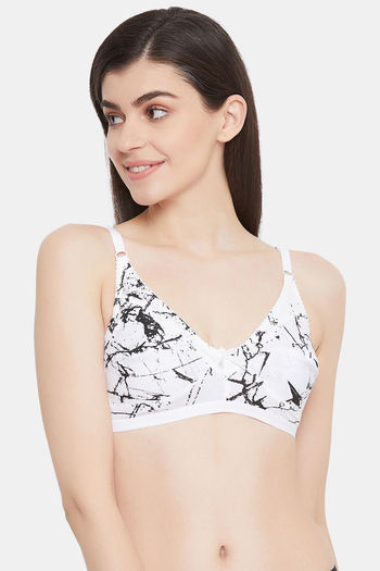 Shirt With Bra Print At Back White