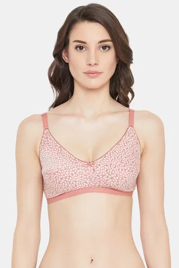 Buy Clovia Double Layered Non Wired Full Coverage T-Shirt Bra - Pink at  Rs.305 online