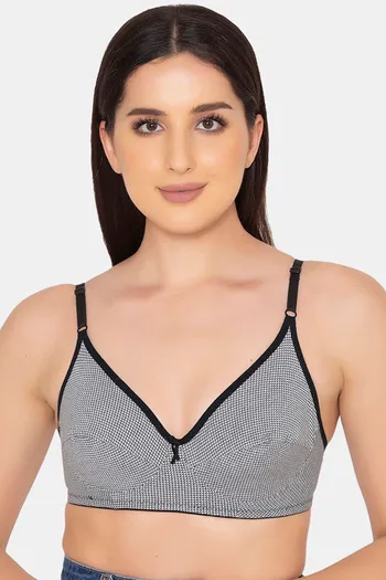 Buy Clovia Double Layered Non Wired Full Coverage T-Shirt Bra - Grey at  Rs.347 online