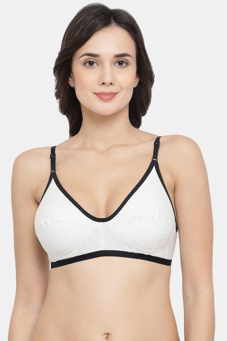 Buy Clovia Double Layered Non-Wired Full Coverage Lace Bra - Black at  Rs.467 online