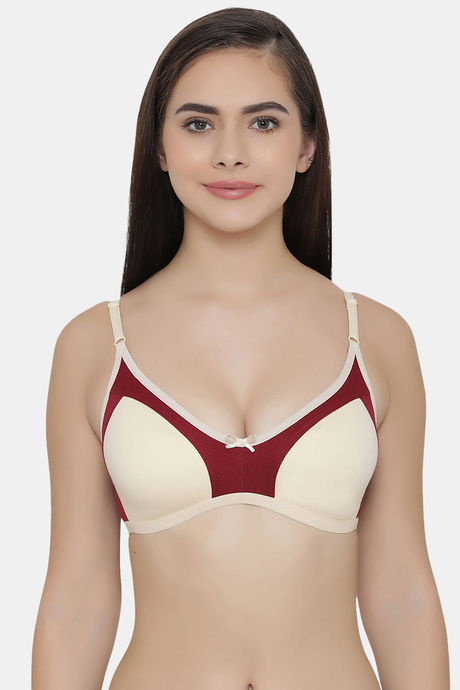 Buy Clovia Single Layered Non Wired Full Coverage T-Shirt Bra