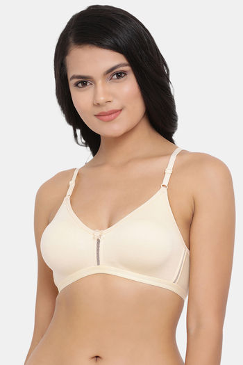 Buy Clovia Single Layered Non Wired Full Coverage T-Shirt Bra - Nude at Rs.311  online