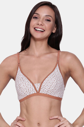Buy Clovia Single Layered Non Wired Full Coverage T-Shirt Bra - Brown at  Rs.329 online