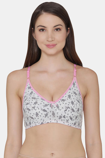 Buy Zivame Essentials Double Layered Non Wired Full Coverage T-Shirt Bra -  Rouge Red at Rs.384 online
