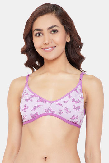 Buy Zivame Double Layered Non Wired 3/4th Coverage Bra-Butterfly