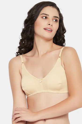 Buy Clovia Double Layered Non Wired Full Coverage T-Shirt Bra - Nude at  Rs.359 online