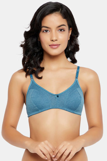 Buy Clovia Double Layered Non Wired Full Coverage T-Shirt Bra - Teal at  Rs.599 online