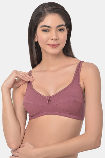 Buy Zivame Basics Double Layered Non Wired Full Coverage Bra - Sundried  Tomato at Rs.599 online