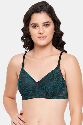 Buy Clovia Padded Non Wired Full Coverage T-Shirt Bra - Black at Rs.588  online