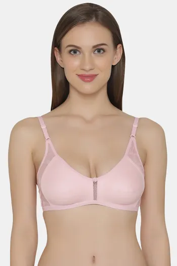 Buy Clovia Single Layered Non Wired Full Coverage T-Shirt Bra - Pink at  Rs.329 online