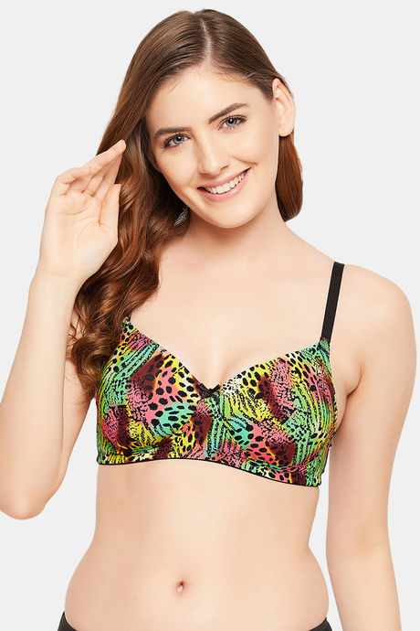 Buy Zivame Padded Non Wired 3/4th Coverage T-Shirt Bra - Deep Peacock Blue  at Rs.689 online
