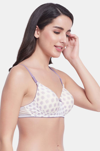 Clovia Non-Padded Non-Wired Full Cup T-shirt Bra in White - Cotton Rich  2024, Buy Clovia Online
