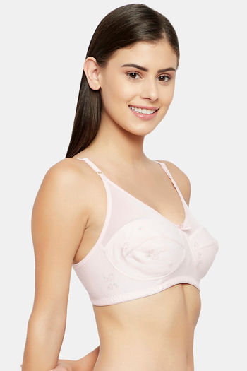 Clovia Double Layered Non Wired Full Coverage T-Shirt Bra - Pink