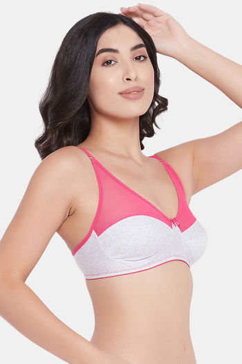 Buy Non-Padded Non-Wired Full Cup Animal Print Bra in Light Grey - Cotton  Online India, Best Prices, COD - Clovia - BR1797S01