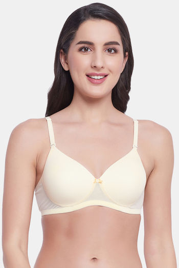 Buy Clovia Padded Non Wired Full Coverage T-Shirt Bra - Beige at Rs.588  online