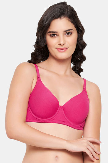 Buy Level 3 Push-up Underwired Demi Cup Bra in Dusty Pink Online