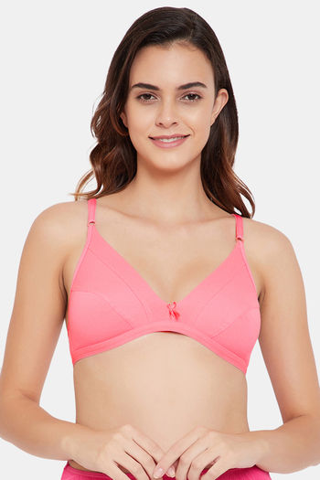 Buy Clovia Pink Non Wired Non Padded Everyday Bra for Women Online