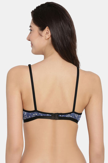 Buy Clovia Double Layered Non Wired Medium Coverage T-Shirt Bra - Blue at  Rs.329 online