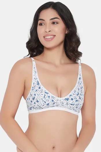 Buy Clovia Double Layered Non Wired Full Coverage T-Shirt Bra - White at  Rs.329 online