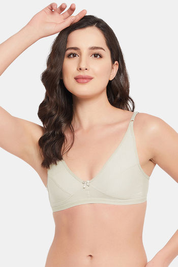 Buy Non-Padded Non-Wired Full Coverage T-Shirt Bra In Light Grey