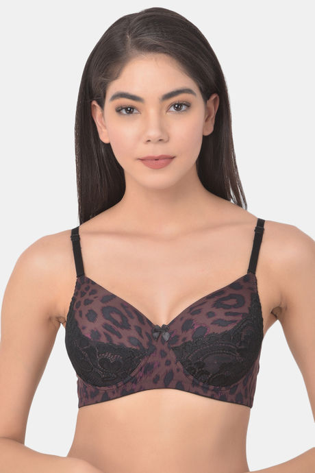 Buy Clovia Padded Non Wired Full Coverage T-Shirt Bra - Purple at Rs.1199  online