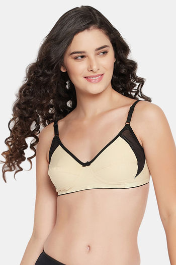 Buy Clovia Double Layered Non Wired Full Coverage T-Shirt Bra - Nude at  Rs.353 online