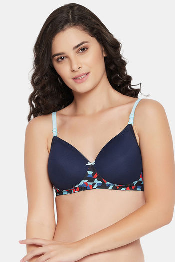 Buy Clovia Padded Non Wired Full Coverage T-Shirt Bra - Purple at Rs.588  online