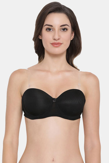 Buy InnerSense Organic & Antimicrobial Double Layered Wirefree Backless Bra  - Black at Rs.597 online