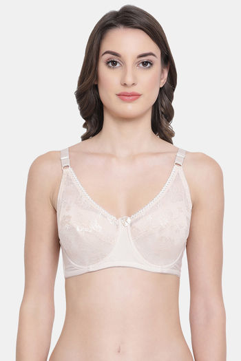 Buy Clovia Padded Wired Full Coverage T-Shirt Bra - Beige at Rs.600 online