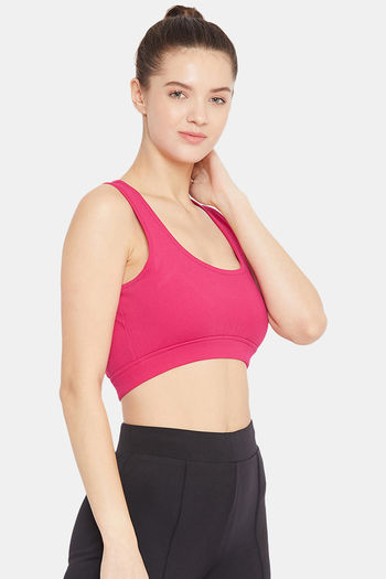 Buy Clovia Padded Non Wired Full Coverage T-Shirt Bra - Pink at Rs