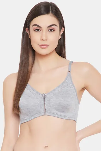 Buy Clovia Single Layered Non Wired Full Coverage T-Shirt Bra - Grey at  Rs.899 online