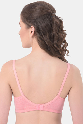 Buy Clovia Single Layered Non Wired Full Coverage T-Shirt Bra - Pink at  Rs.629 online