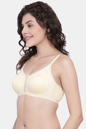 Buy Clovia Single Layered Non Wired Full Coverage T-Shirt Bra - Beige at  Rs.559 online