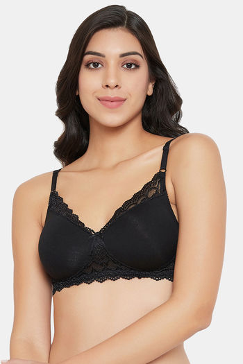 Buy CLOVIA Lace Padded Non-Wired Bralette
