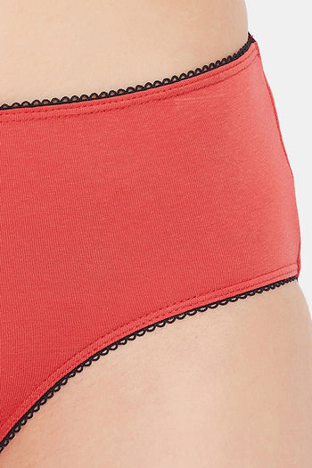Buy Clovia Medium Rise Three-Fourth Coverage Hipster Panty - Pink at Rs.259  online