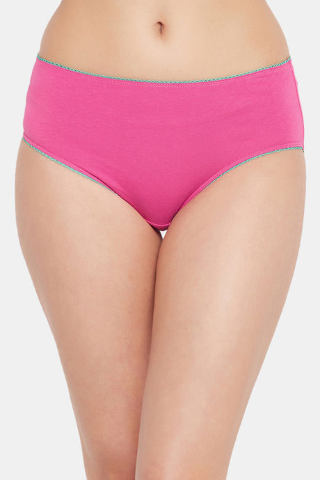 Clovia Medium Rise Three-Fourth Coverage Hipster Panty - Pink