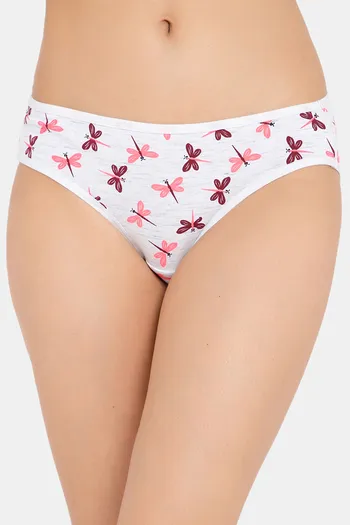 Buy Clovia Low Rise Half Coverage Bikini Panty - Grey at Rs.274 online
