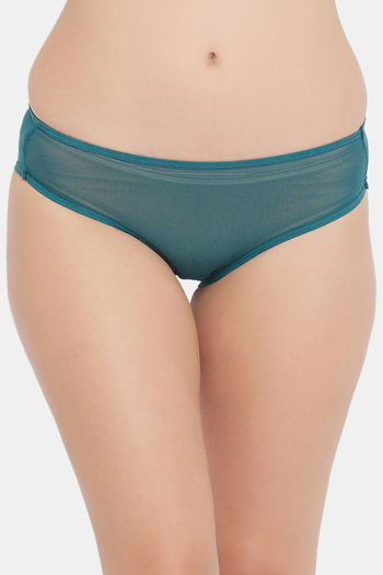 Buy Clovia Low Rise Half Coverage Bikini Panty - Teal