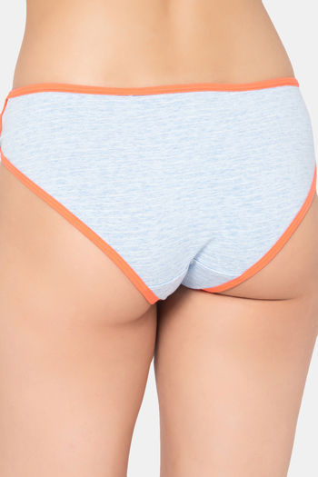 Buy Clovia Low Rise Half Coverage Bikini Panty - Blue at Rs.324 online