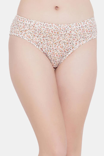 Buy Clovia Medium Rise Three-Fourth Coverage Hipster Panty - White at  Rs.274 online