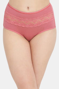 Buy Clovia High Rise Hipster Panty - Pink