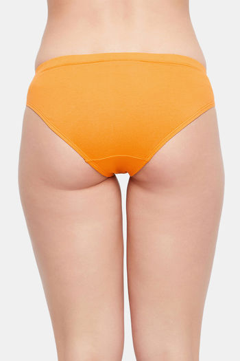 Buy Clovia Low Rise Half Coverage Bikini Panty - Orange at Rs.274