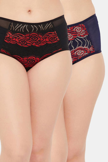 Buy Marks & Spencer Medium Rise Three-Fourth Coverage Hipster Panty - Grey  Marl at Rs.649 online