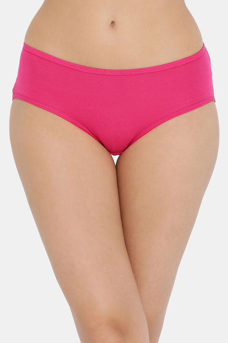 Buy Clovia Cotton Rich Non-Padded Non-Wired T-Shirt Bra & High Waist  Hipster Panty - Pink online