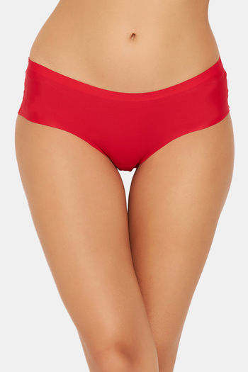 Buy online Red Net Thongs Panty from lingerie for Women by Clovia