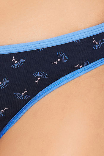 Buy Clovia Low Rise Bikini Panty - Navy Blue at Rs.499 online