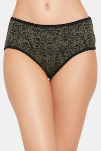 Buy Clovia Mid Rise Hipster Panty - Green